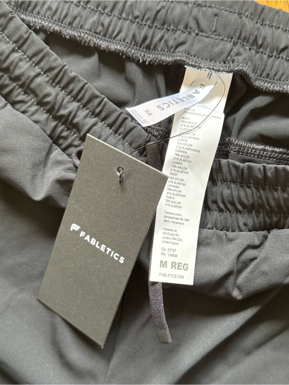Fabletics Black Lightweight Track Joggers - Picture 5 of 7